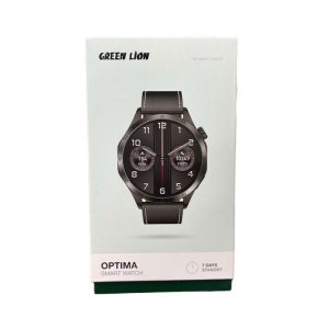 ساعت هوشمند گرین لاین مدل Optima نسخه Chat GPT در بسته بندی مناسب قرار دارد.