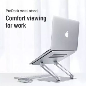 پایه نگهدارنده لپ تاپ و تبلت نیلکین مدل Pro Desk با قابلیت تنظیم ساده است.