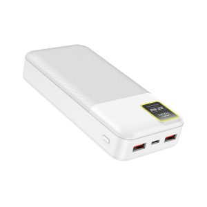 پاوربانک 20000mAh پرودو مدل Blue PB-22WPB20K در رنگ بندی سفید می باشد.