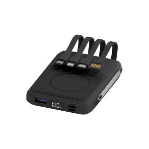 پاوربانک 10000mAh مگنتی پرودو مدل Integrated Cables PD-PBFCH039 دارای نمایشگر LED می باشد.