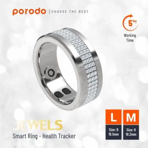 رینگ هوشمند پرودو مدل Jewels PD-SLRT9 دارای سایز 8 و 9 می باشد.