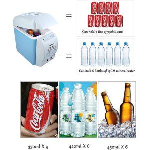 یخچال فندکی خودرو قابل حمل 7.5 لیتری با ظرفیت مناسب می باشد.