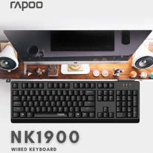 کیبورد سیمی رپو مدل NK1900 با طراحی زیبا می باشد.