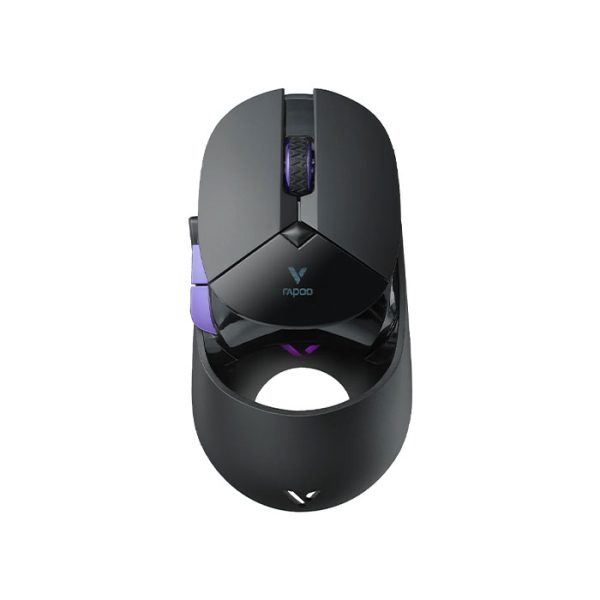 موس گیمینگ بی سیم رپو مدل VT960PRO در رنگ بندی مشکی است.