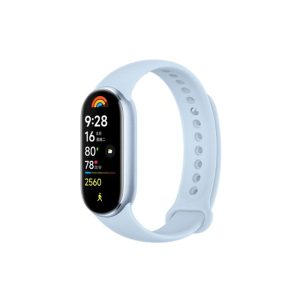 ساعت هوشمند شیائومی مدل Mi Band 9 در رنگ بندی آبی می باشد.