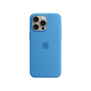 کاور سیلیکونی اورجینال گوشی آیفون 13Pro Max در رنگ بندی آبی می باشد.