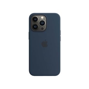 کاور سیلیکونی اورجینال گوشی آیفون 13Pro Max در رنگ بندی آبی نفتی می باشد.