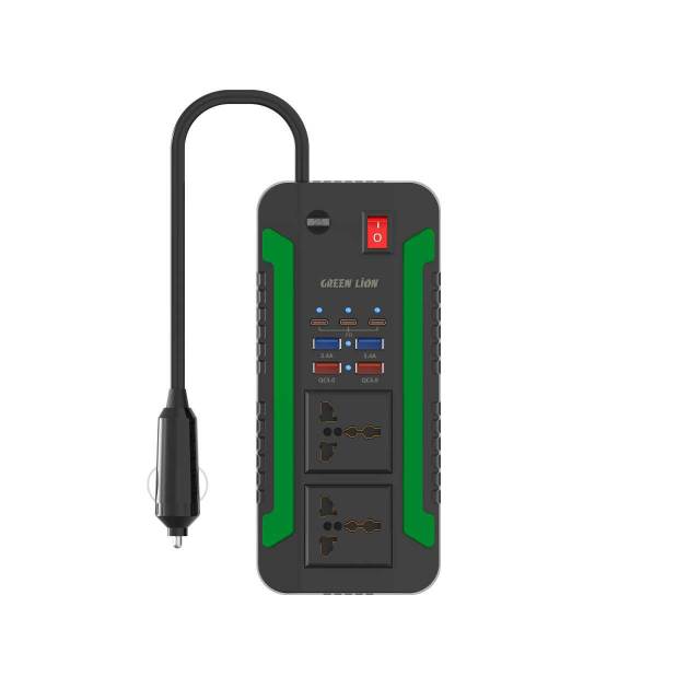 اینورتر فندکی خودرو گرین لاین مدل SPARK 300W