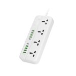 چند راهی برق و شارژر پرودو مدل 4Universal Sockets در رنگ بندی سفید می باشد.