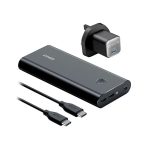 پاوربانک 26800mAh انکر مدل B1376 + شارژر دیواری 30W مدل Nano II 21 پاوربانک 26800mAh انکر مدل B1376 + شارژر دیواری 30W مدل Nano II در رنگ بندی مشکی است.