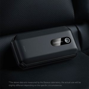 جامپ استارتر و پاوربانک 10000mAh بیسوس مدل BS-CH001 دارای نمایشگر می باشد.