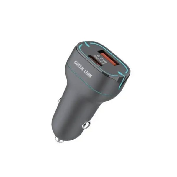 شارژر فندکی گرین لاین مدل 38W Dual Port در رنگ بندی مشکی می باشد.