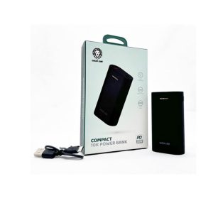 پاوربانک 10000mAh گرین لاین مدل Compact در بسته بندی مناسب قرار دارد.