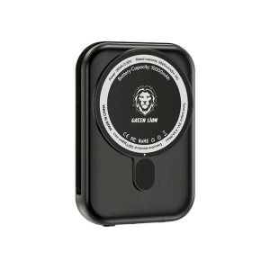 پاوربانک 10000mAh مگ سیف گرین لاین مدل Monaco MagSafe در رنگ بندی مشکی می باشد.