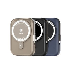 پاوربانک 10000mAh مگ سیف گرین لاین مدل Monaco MagSafe دارای طراحی ظاهری زیبا می باشد.