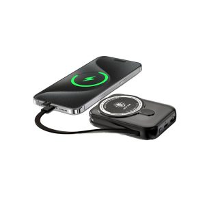 پاوربانک 10000mAh مگ سیف گرین لاین مدل Monaco MagSafe با امکان شارژ سیمی می باشد.