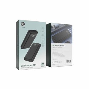 پاوربانک 20000mAh گرین لاین مدل Ultra Compact 20k دارای حالت فشرده است.