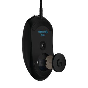 موس سیمی گیمینگ لاجیتک مدل G403 دارای قابلیت تنظیم وزن می باشد.