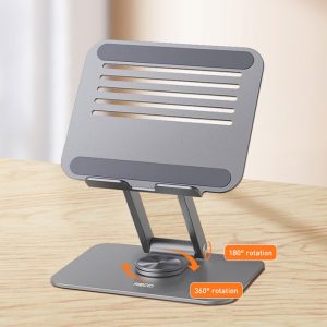 پایه نگهدارنده لپ تاپ رسی مدل RHO-M16 با قابلیت چرخش در جهت افقی و عمودی می باشد.