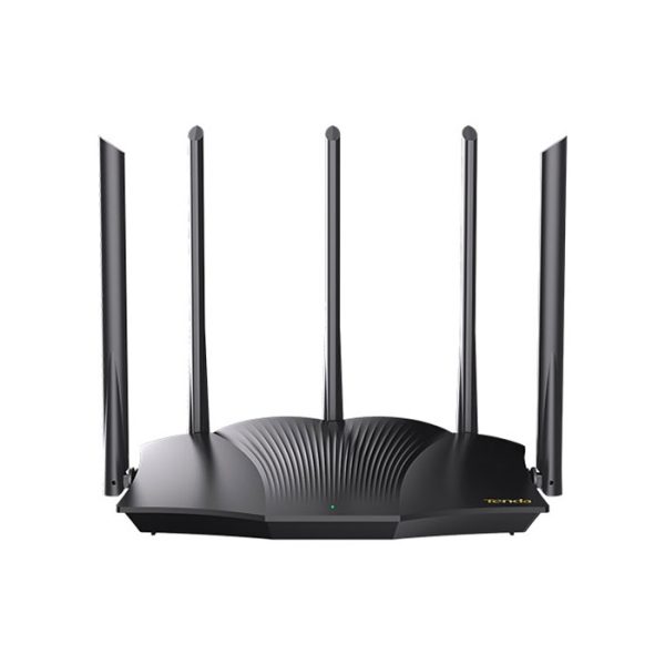روتر بی سیم AX3000 تندا مدل TX12Pro در رنگ بندی مشکی است.