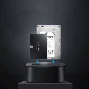 داک استیشن هارد 2.5 و 3.5 اینچ یوگرین مدل CM198 50857 سازگار با هارد های SSD می باشد.