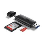 رم ریدر USB و تایپ C یوگرین مدل CM304 80191 در رنگ بندی مشکی است.
