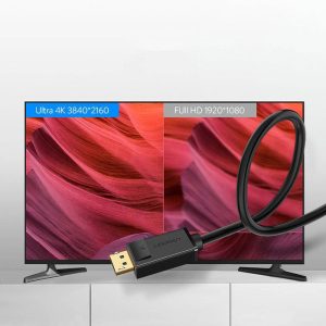 کابل DisplayPort 1.2 دو سر نر یوگرین مدل DP102 10211 / کابل DisplayPort 1.2 دو سر نر یوگرین مدل DP102 10244 به طول 1 متر با کیفیت تصاویر 4K می باشد.