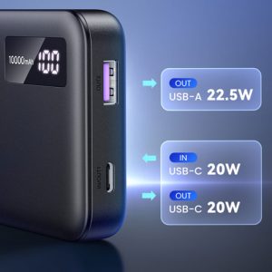 پاوربانک 10000mAh یوگرین مدل PB311 25742 دارای دو پورت خروجی می باشد.