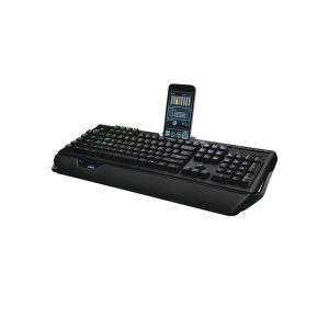 کیبورد گیمینگ مکانیکال سیمی لاجیتک مدل G910 ORION با محل قرار گیری گوشی می باشد.
