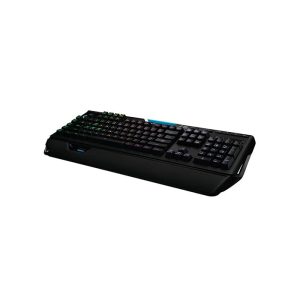 کیبورد گیمینگ مکانیکال سیمی لاجیتک مدل G910 ORION دارای استراحتگاه مچ دست است.