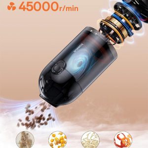 جارو شارژی قابل حمل بیسوس مدل AP01 با سرعت چرخش 45000 دور در دقیقه است.
