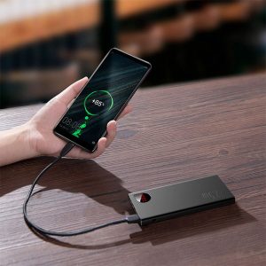 پاوربانک 10000mAh بیسوس مدل Adaman PPAD000001 با قابلیت شارژ سریع است.
