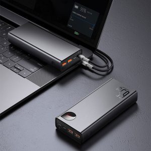 پاوربانک 20000mAh 65W بیسوس مدل Adaman PPIMDA-D01 دارای پورت خروجی با توان خروجی 65 وات است.