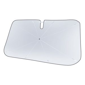 چتر آفتاب گیر شیشه جلو خودرو بیسوس مدل CoolRide BS-CN009 مقاوم در برابر نفوذ اشعه UV می باشد.