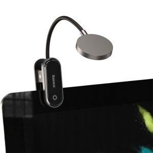 چراغ مطالعه شارژی گیره ای بیسوس مدل DGRAD-0G دارای اتصال گیره ای در پایه است.