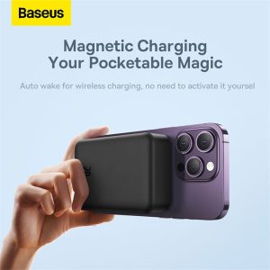 پاوربانک 20000mAh مگنتی بیسوس مدل PPCX150001 دارای مگنت قوی می باشد.