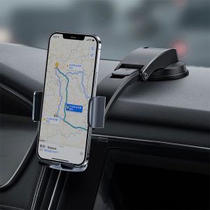 پایه نگهدارنده گوشی موبایل بیسوس مدل SUYK000001 قابل نصب بر روی داشبورد می باشد.
