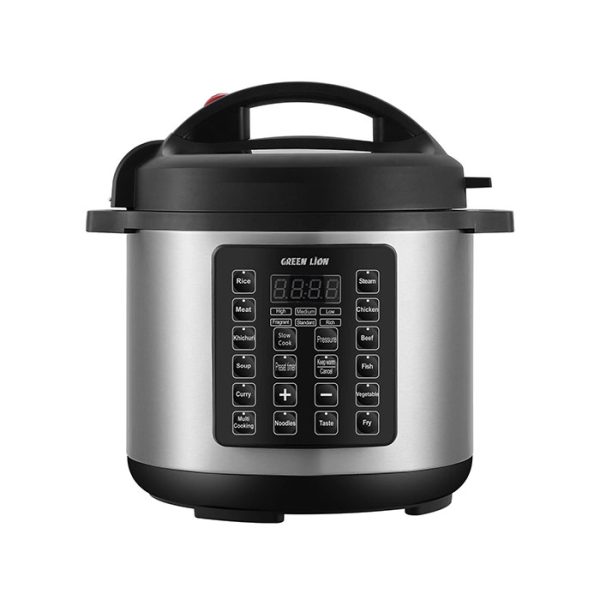 زودپز برقی گرین لاین مدل 8L Electric Pressure Cooker در رنگ بندی سیلور می باشد.