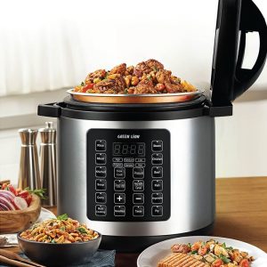 زودپز برقی گرین لاین مدل 8L Electric Pressure Cooker قابل تنظیم برای 24 ساعت آینده می باشد.