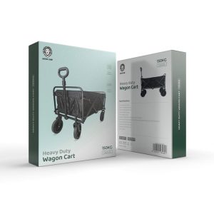 چرخ دستی تاشوی گرین لاین مدل Wagon Cart 150Kg با چرخ های روان و ظرفیت 150 کیلو گرم است.