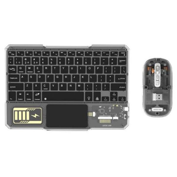 ست موس و کیبورد بی سیم گرین لاین مدل Transparent Duo با طراحی ترنسپرنت می باشد.