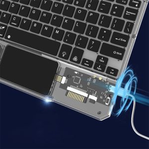 ست موس و کیبورد بی سیم گرین لاین مدل Transparent Duo با باتری با عملکرد مناسب می باشد.
