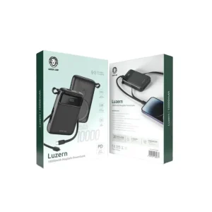 پاوربانک 10000mAh مگ سیف گرین لاین مدل Luzern