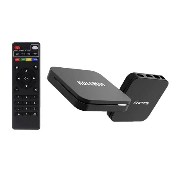 اندروید باکس کلومن مدل TV Box PRO در رنگ بندی مشکی است.