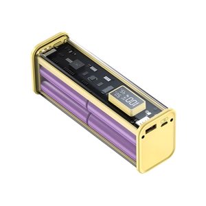 پاوربانک 20000mAh ترنسپرنت کلومن مدل KP-030 در رنگ بندی زرد می باشد.