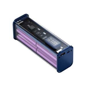 پاوربانک 20000mAh ترنسپرنت کلومن مدل KP-030 در رنگ بندی آبی می باشد.