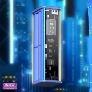 پاوربانک 20000mAh ترنسپرنت کلومن مدل KP-030 دارای نمایشگر LED می باشد.