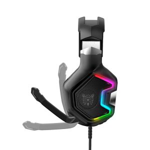 هدست سیمی گیمینگ RGB اونیکوما مدل K10 PRO با میکرووفن چرخان می باشد.