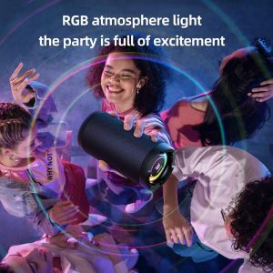 اسپیکر بلوتوثی اونیکوما مدل L20 دارای نور پردازی RGB است.