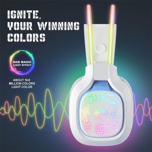 هدست سیمی گیمینگ اونیکوما مدل X22 با نورپردازی RGB می باشد.